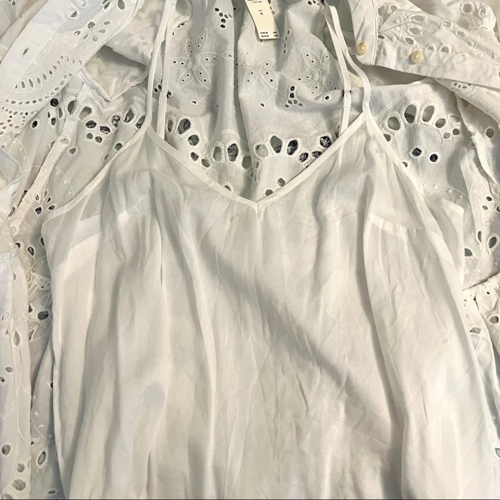 NWT Anthropologie Tallulah Eyelet Mini Dress - Picture 9 of 12